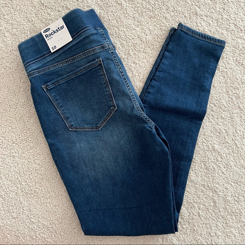 Old Navy Rockstar Blue Jeggings Size 10